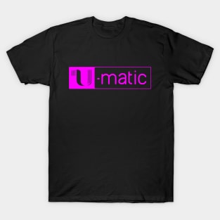 3/4" U-matic Purple logo Umatic T-Shirt